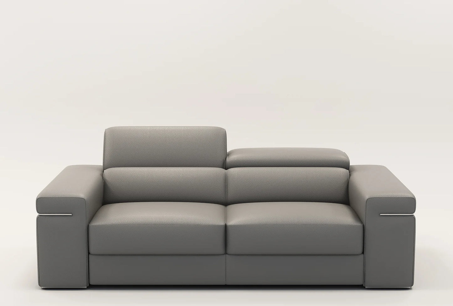 Soho Grey LEATHER MATCH Sofa and Loveseat S8020