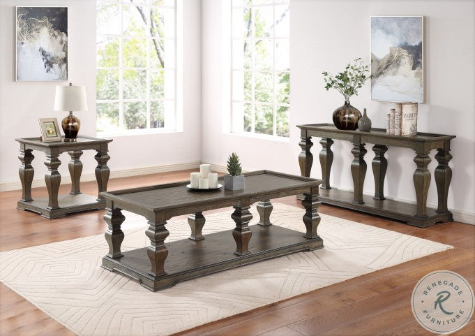Calera Antique Pecan
3pc Coffee Table Set 3675