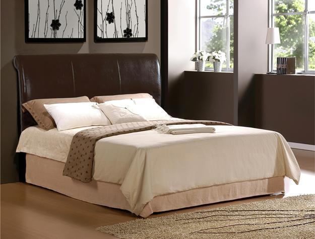 Barlow Espresso Faux Leather Full/Queen Headboard | 5272