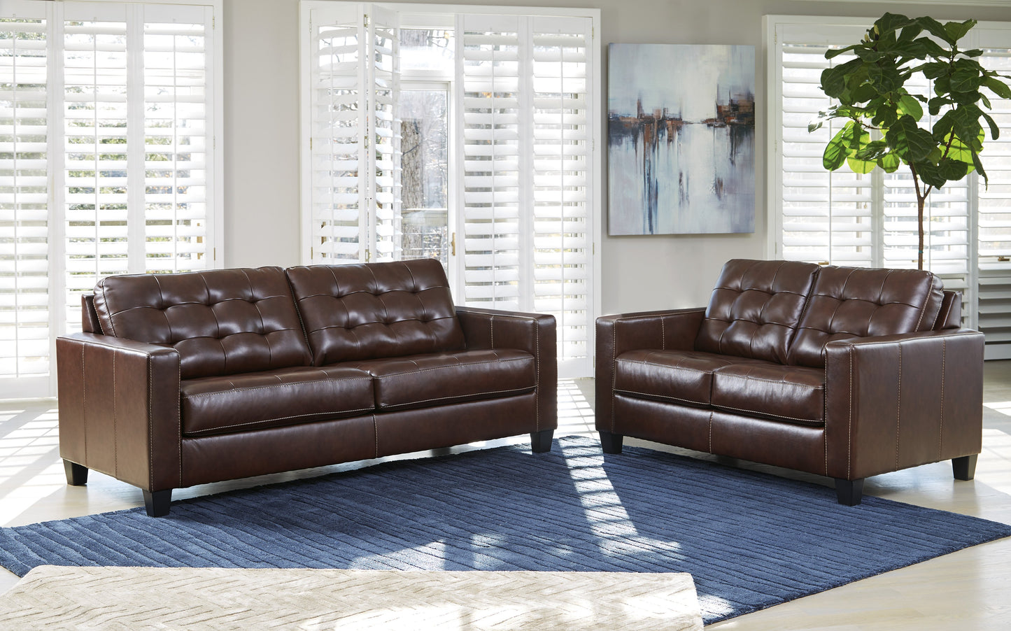 Altonbury Walnut Living Room Set 87504