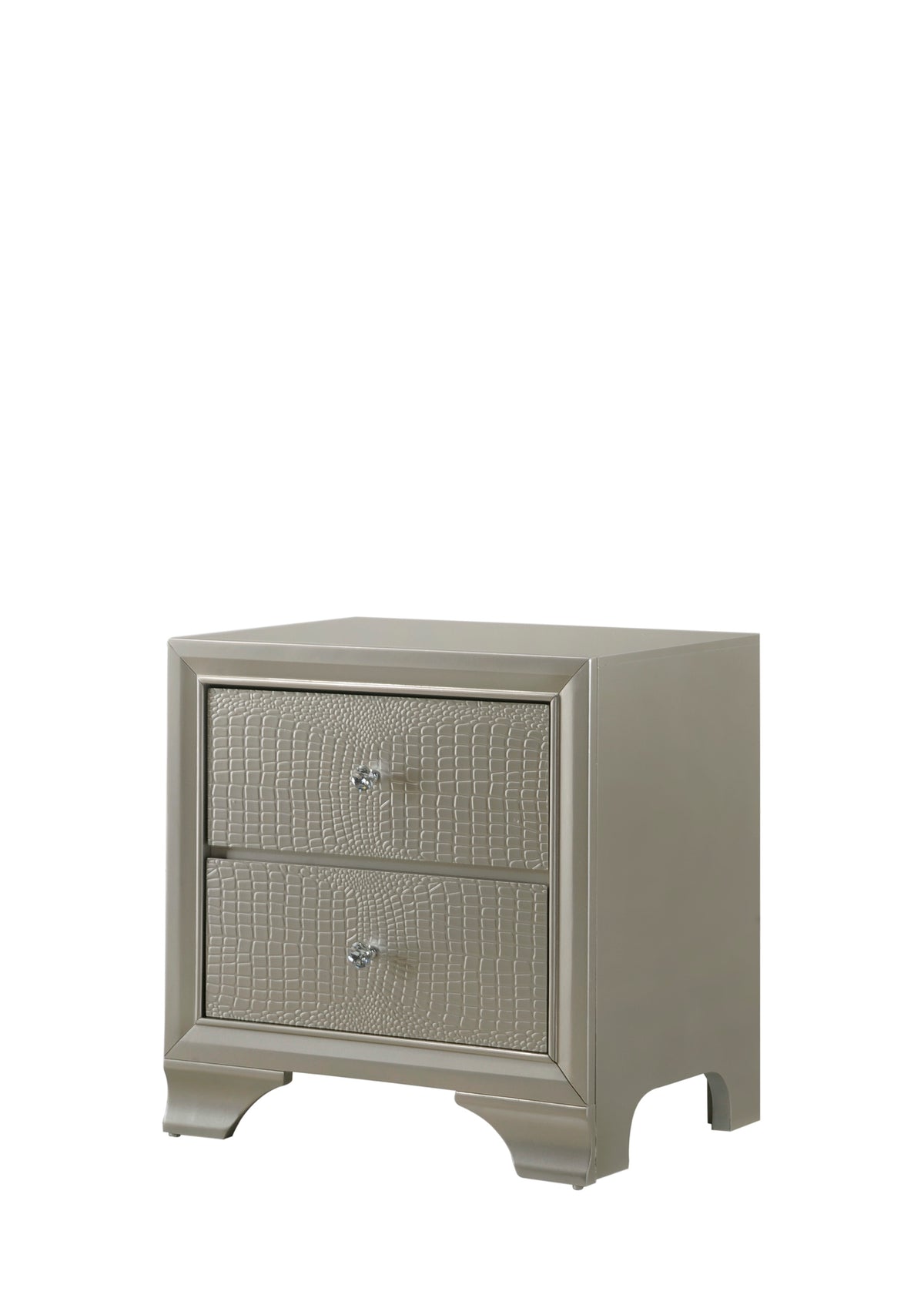 Lyssa LED Champagne Upholstered Panel Bedroom Set | B4300 - Harwin Furniture