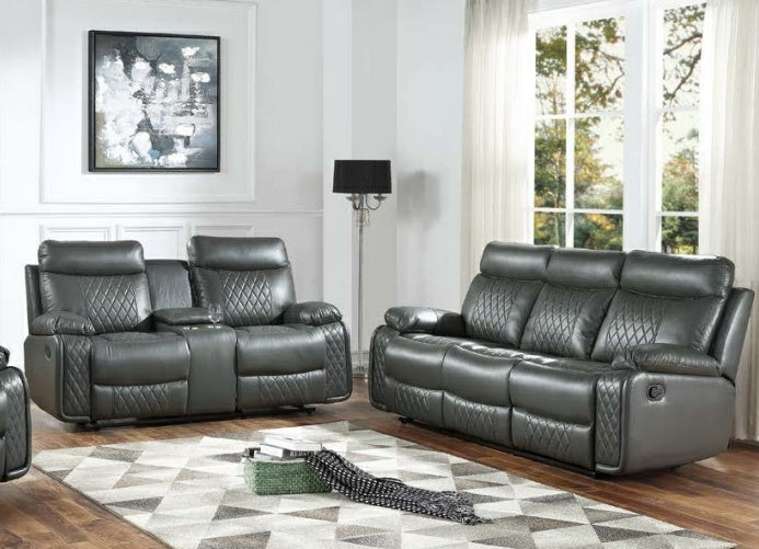 Socorro Gray Reclining Sofa and Loveseat 9599