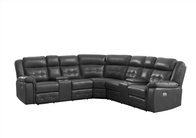 Amazon Gray POWER/LED Reclining Sectional 2022