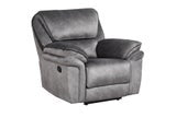 Perry Grey Fabric OVERSIZED 3PC Reclining Set