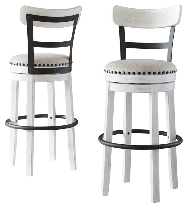 Valebeck White Swivel Barstool D546-530