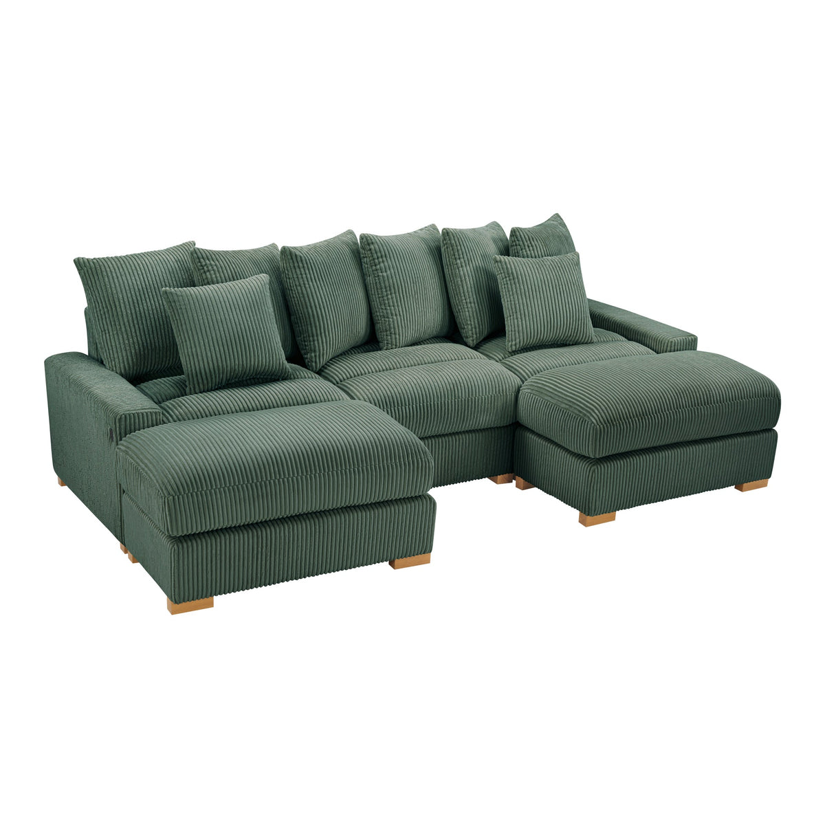 Azura Olice Corduroy Fabric Sectional S551