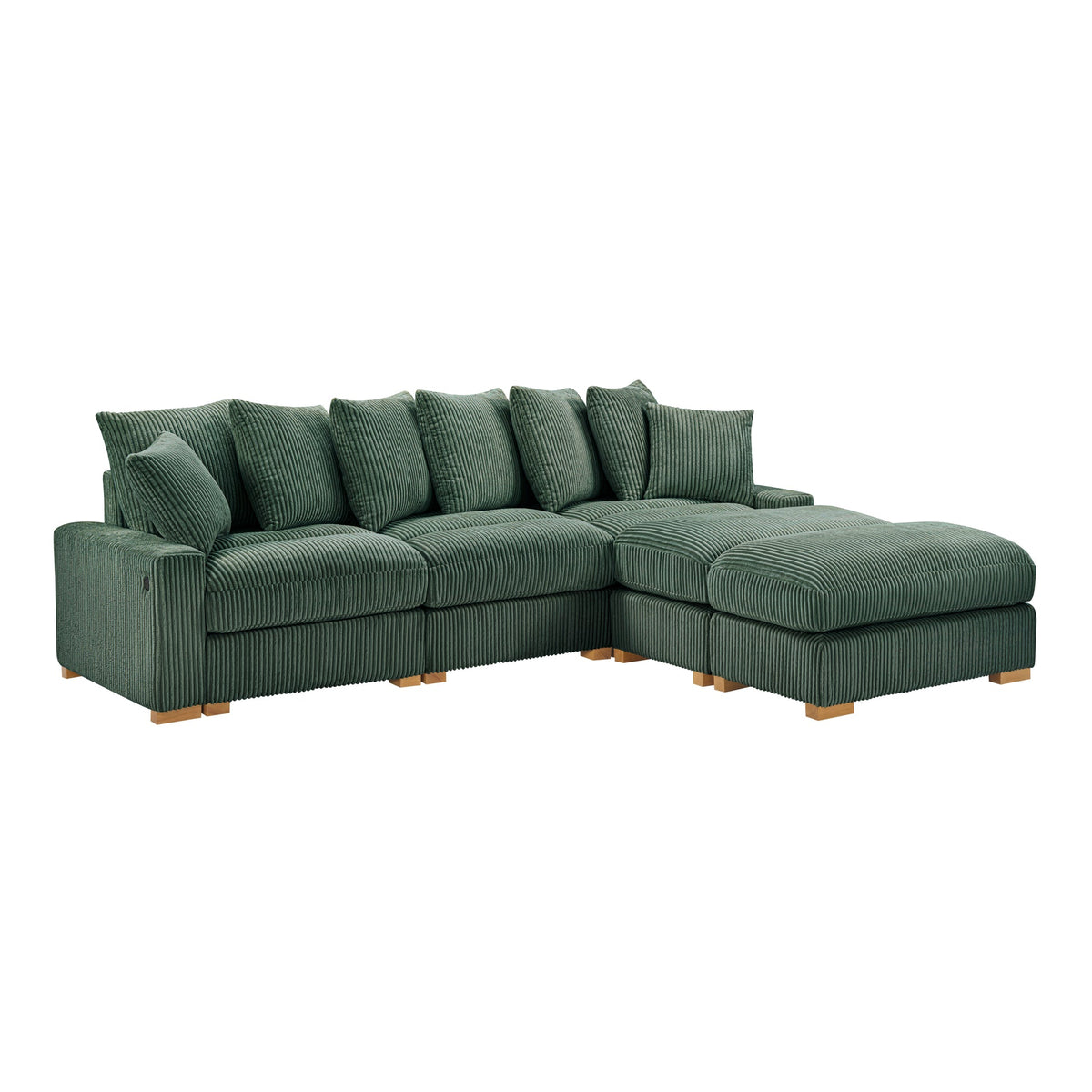 Azura Olice Corduroy Fabric Sectional S551