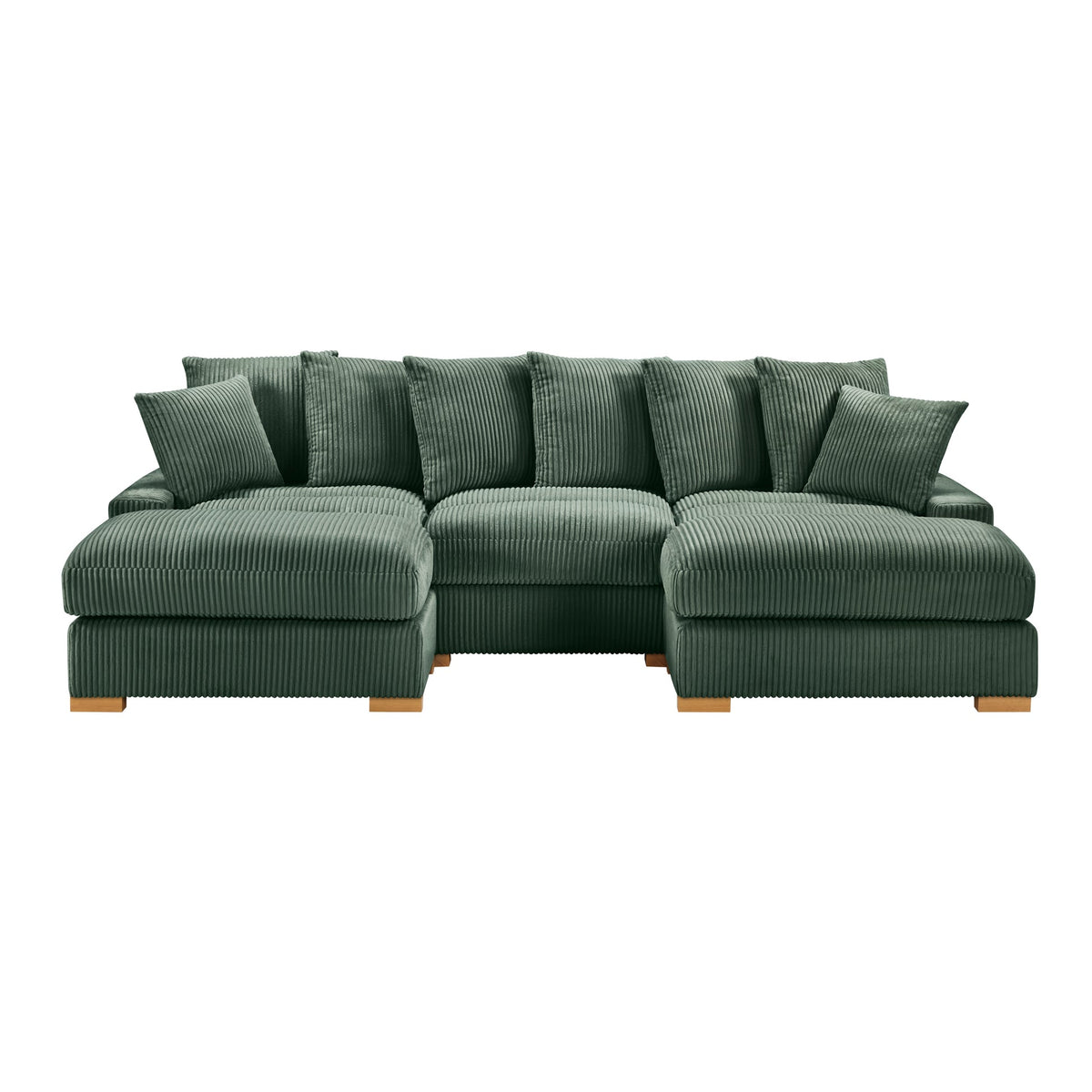Azura Olice Corduroy Fabric Sectional S551