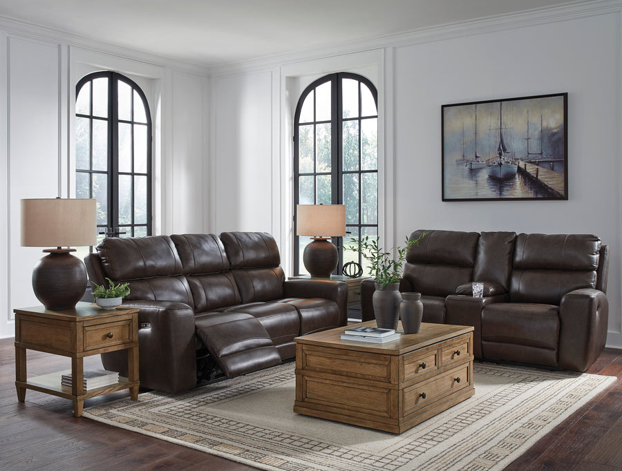 Crossplex Smoke Power Reclining Living Room Set PCU6450615