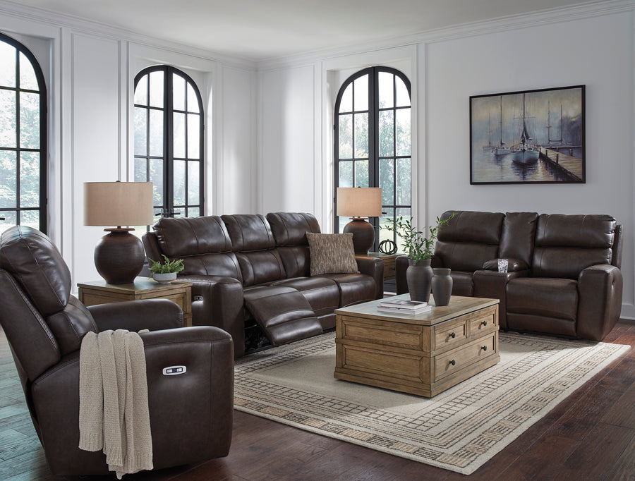 Crossplex Smoke Power Reclining Living Room Set PCU6450615