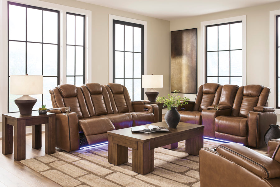 Gruaro Amber Power Reclining Living Room Set PCU1420015