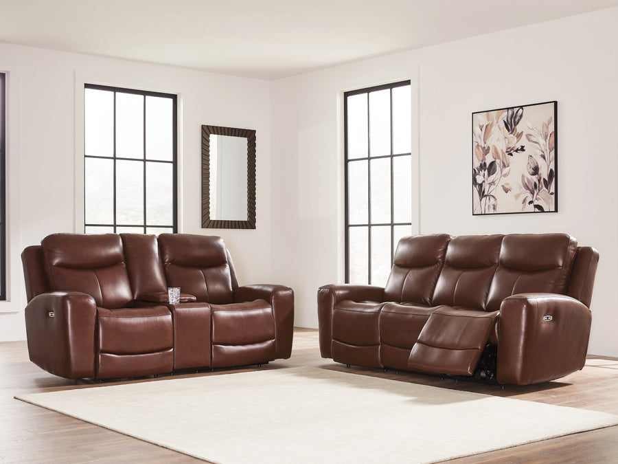 Bexhurst Mahogany Power Reclining Living Room Set PCU1210215