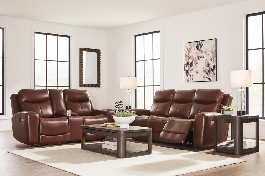 Bexhurst Mahogany Power Reclining Living Room Set PCU1210215