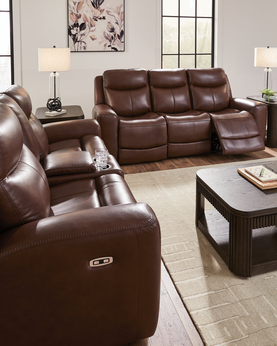 Bexhurst Mahogany Power Reclining Living Room Set PCU1210215