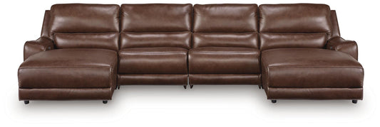 DeepWakes Canyon 4pc Reclining Sectional with Double Chaise PCU6260731