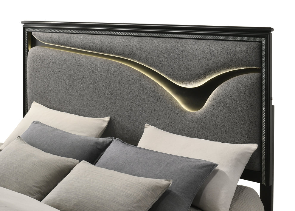 Corra Grey Panel Bedroom Set B7050