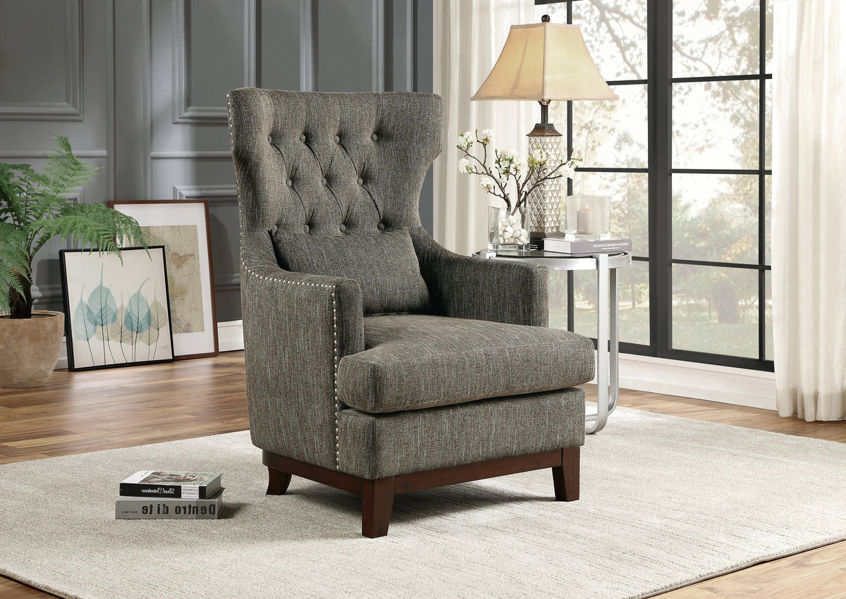 Adriano Brownish Grey  Accent Chair 1217