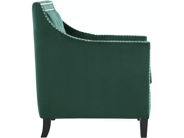 Grazioso Green Velvet Accent Chair

1297