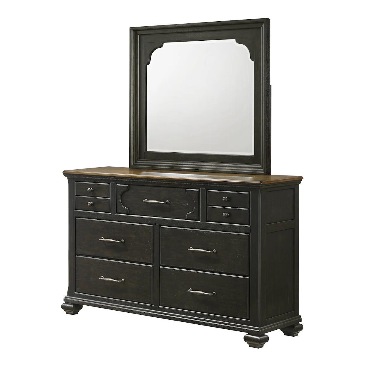 Hamilton Grey Finish Platform Bedroom Set B6560