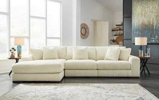 Lindyn Ivory 3pc LAF Sectional 21104