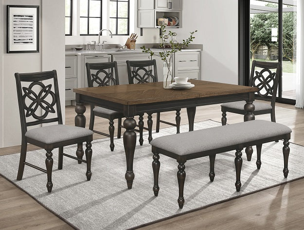 Hilara Gray/Brown  Dining Room Set 2134