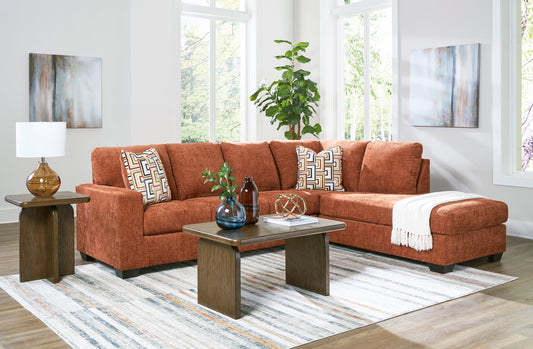 Aviemore Spice 2pc Sectional with Chaise 24304