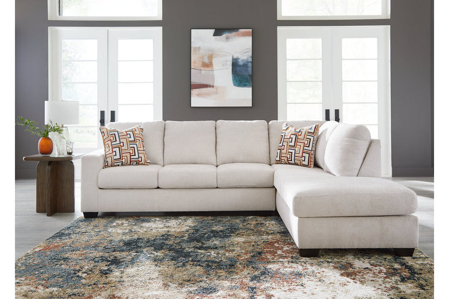 Aviemore Stone 2pc Sectional with  Chaise 24305