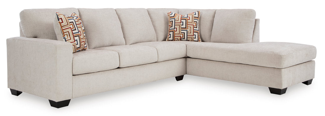 Aviemore Stone 2pc Sectional with  Chaise 24305