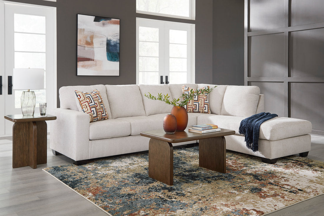 Aviemore Stone 2pc Sectional with  Chaise 24305