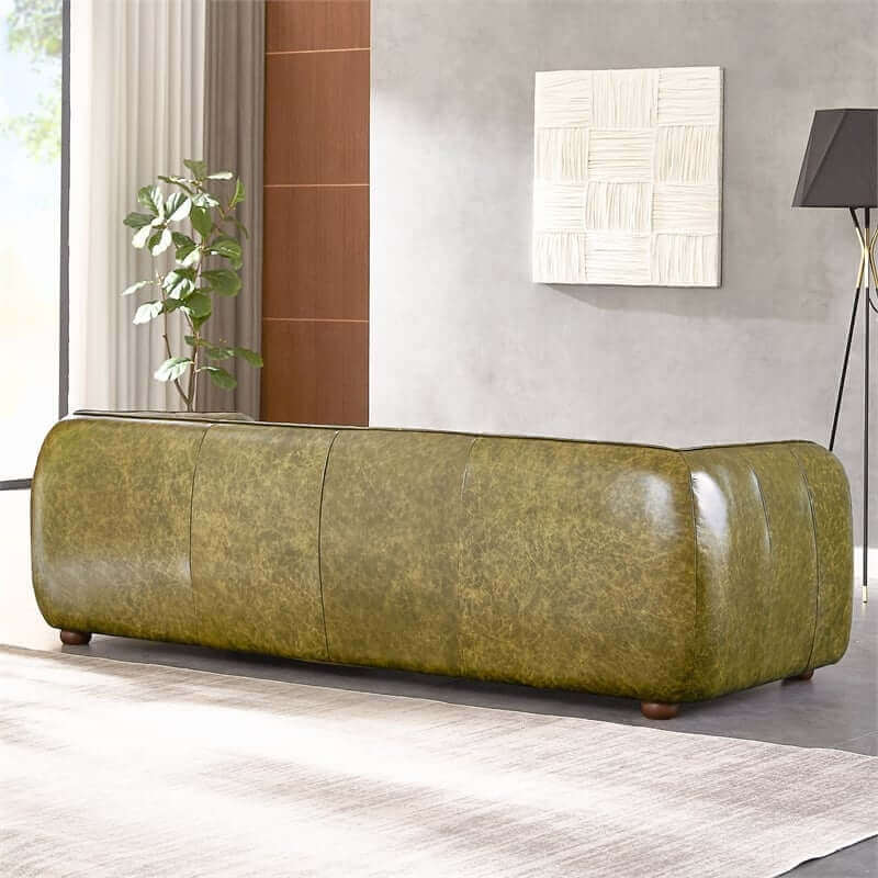 Marlon Green Luxury Italian Leather Sofa