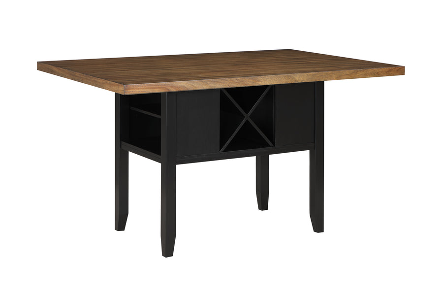 Dary Brown/Black Finish Counter Height  Set 2620