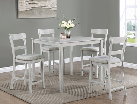 Henderson White 5pc Counter Height Dining Set | 2754