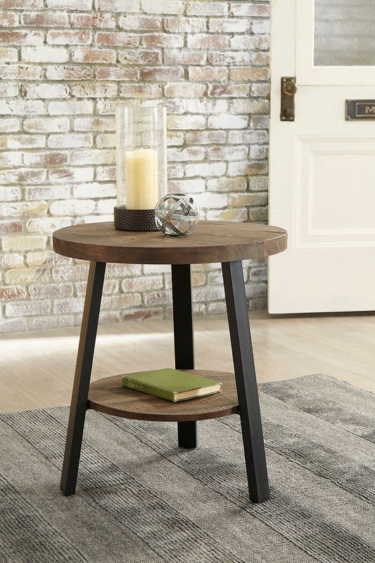 Chanzen Brown/Black End Table T282-6