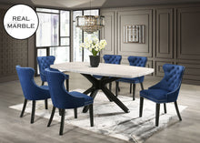 Load image into Gallery viewer, Bolivar Blue (GENUINE MARBLE) Dining Set