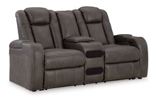 Load image into Gallery viewer, Fyne-Dyme Shadow POWER/LED Reclining Sofa &amp; Loveseat 36602
