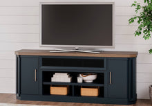 Load image into Gallery viewer, Landocken Brown/Blue 83&quot; TV stand W402