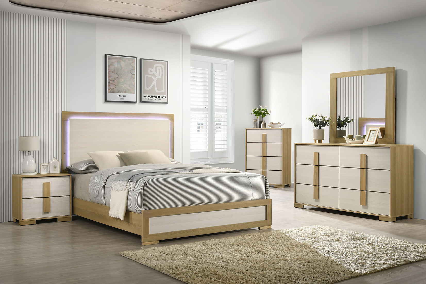 Maya Panel Bedroom Set B1550 – Harwin Furniture