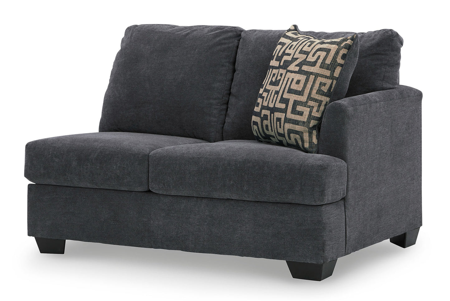 Ambrielle Gunmetal Fabric 2pc Sectional 11902