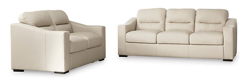 Treasure Trove Almond Sofa and Loveseat