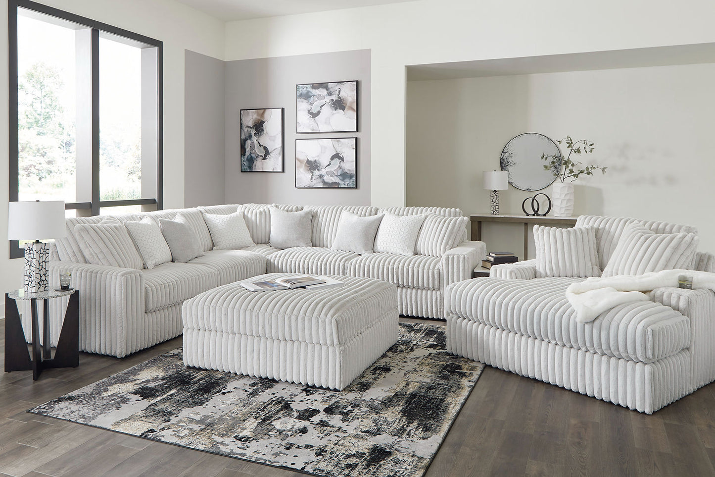 Stupendous Alloy 3pc Sectional 25903