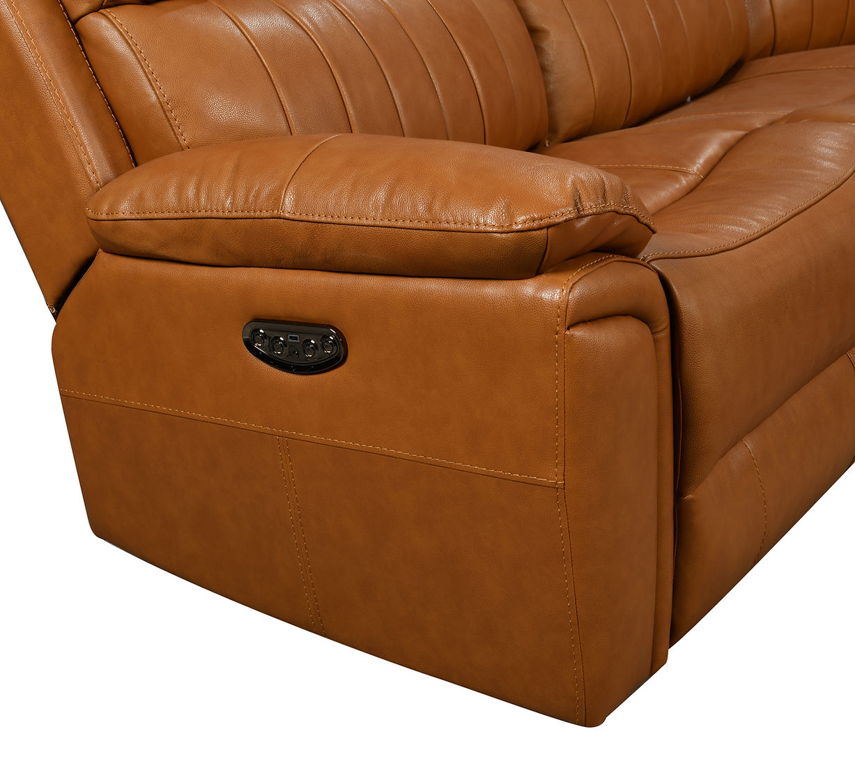 Fresno Camel POWER Reclining Sectional S7572