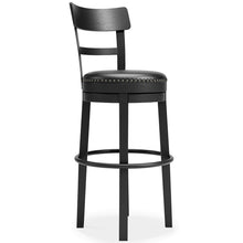 Load image into Gallery viewer, Valebeck Black Swivel  Barstool D546