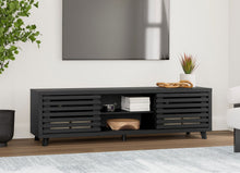 Load image into Gallery viewer, Danziar Black 72&quot; TV Stand W1013-68