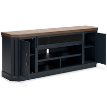 Load image into Gallery viewer, Landocken Brown/Blue 83&quot; TV stand W402