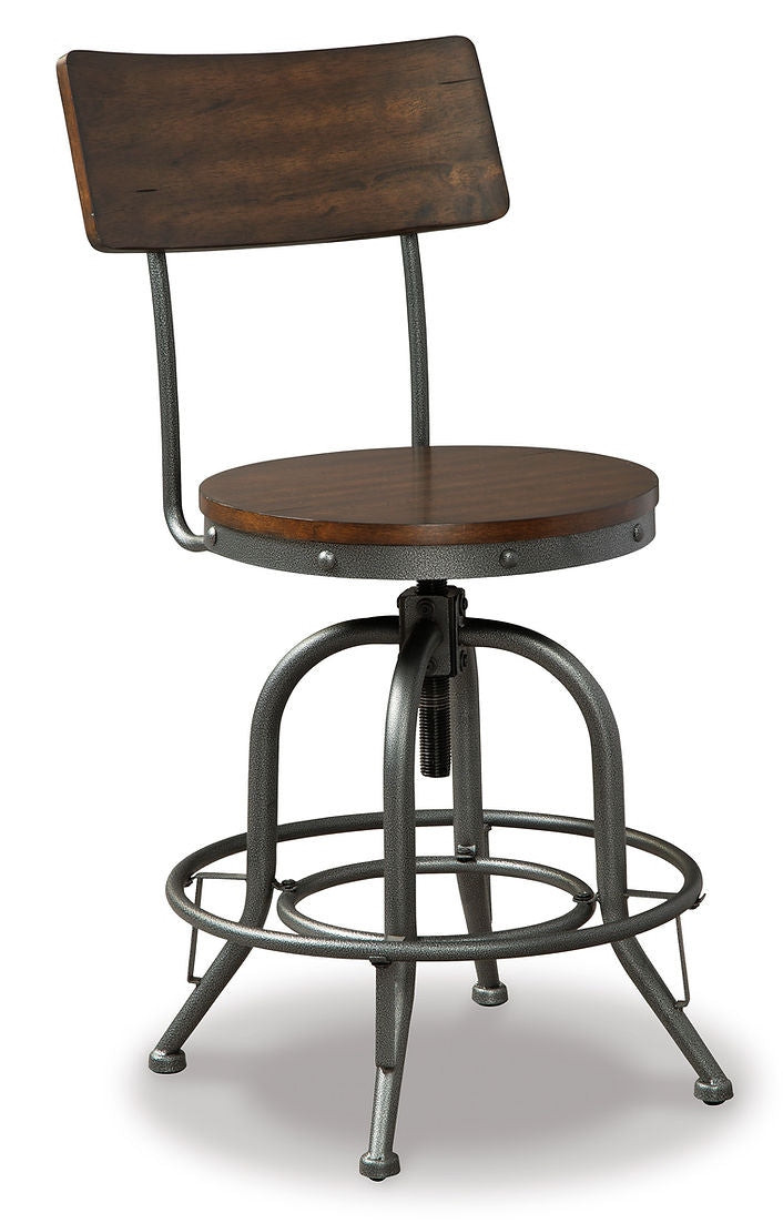 Odium Rustic Brown  Barstool D284-224 Set of 2