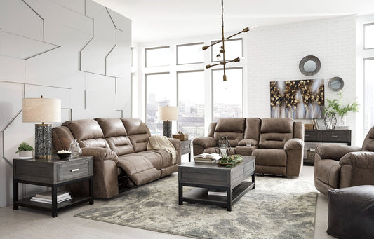 Stoneland Fossil Reclining Sofa and Loveseat 39905