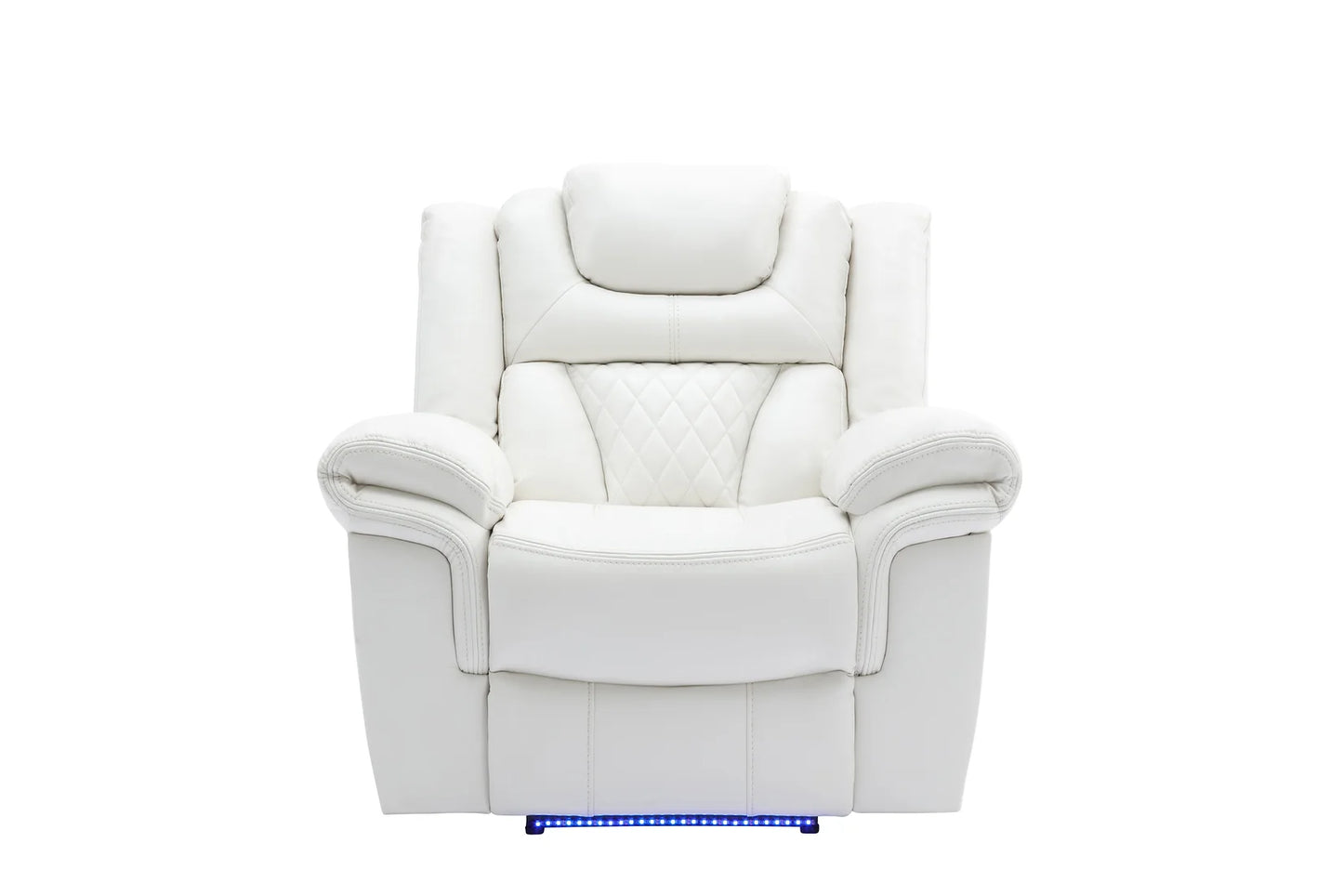 Party Time White POWER/LED/BLUETOOTH SPEAKERS 3pc Reclining Set S2020