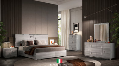 Infinity Collection Grey Italian Bedroom Set