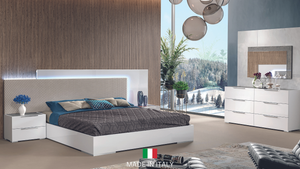 Fabiana White Italian Bedroom Set