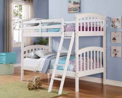 311 Twin Over Twin Bunkbed (White)